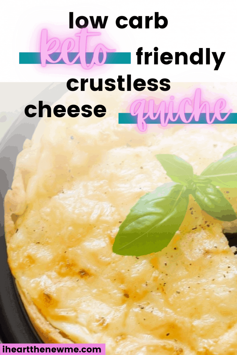Low Carb Keto Egg Fast Crustless Cheese Quiche