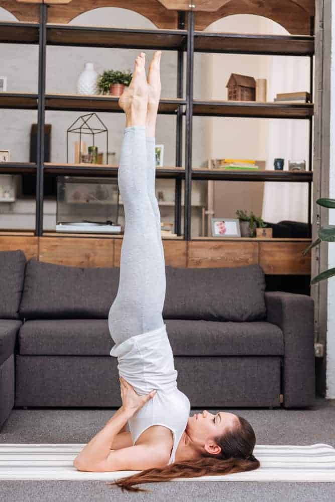 Legs Up The Wall Pose - Yoga to Reduce Belly Fat